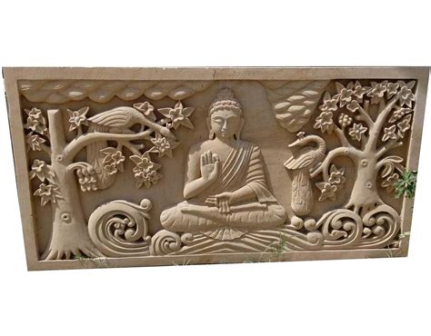 Carved Sandstone Wall Panel For Temple Thickness Inch At Rs