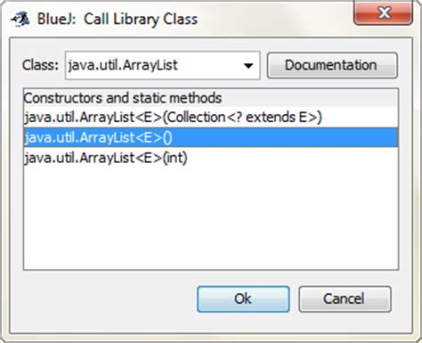 Java How Do I Enter Parameters For An Arraylist In Bluej Stack