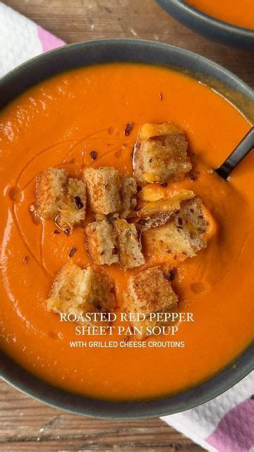 Crowded Kitchen On Instagram Sheet Pan Roasted Red Pepper Soup With