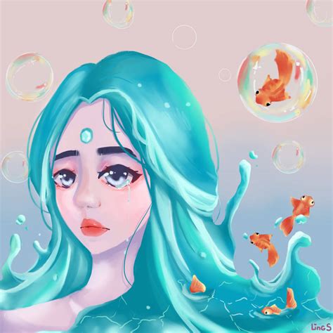 Water Hair By Lingsarin On Deviantart