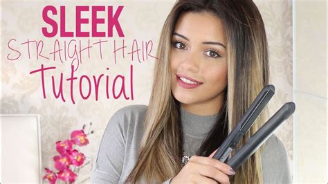 Tutorial Sleek Straight Hair Tutorial Mini Haircare Routine