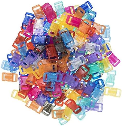 Craft County 100 Or 200 Piece 3 8 Inch Contoured Side Release Plastic