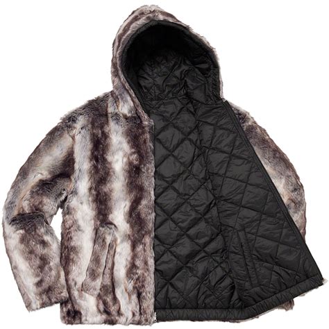 Faux Fur Reversible Hooded Jacket Fall Winter 2020 Supreme