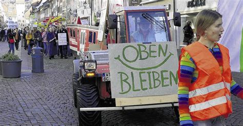 Protest Zug Nicht Nur Aus Pappe Waldshut Tiengen Badische Zeitung