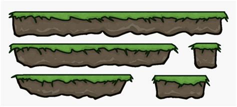 Grass Clipart Row Grass Platforms Hd Png Download Kindpng