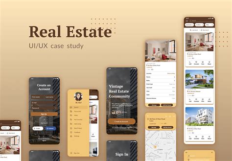 Real Estate App UI UX Case Study Behance