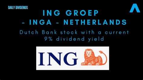 ING Groep INGA Dutch Bank Paying A Semi Annual Dividend With A