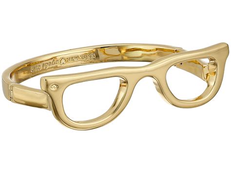 Kate Spade Goreski Glasses Bangle Bracelet In Gold Metallic Lyst