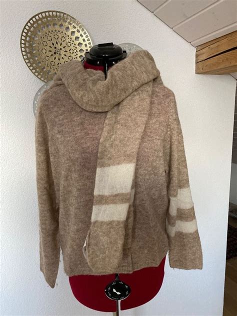 Marc Cain Pullover Mit Schal Gr N4 D40 42 55 Alpaka Kaufen Auf