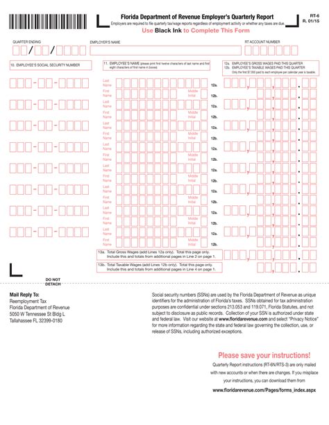 Form Rt 6 Fill Out Sign Online And Download Printable Pdf Florida Templateroller