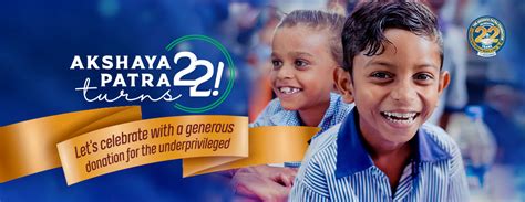 Akshaya Patra Turns 22 NGO Anniversary