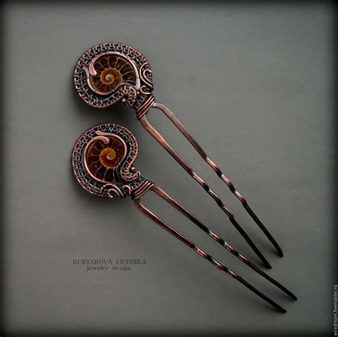 медные парные шпильки Улитки ОТЛОЖЕНЫ | Wire work jewelry, Wire wrapped ...