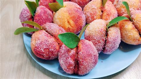 Пирожное Персики 🍑Вкус детства.Ажойиб Шафтоли Печеньеси - YouTube