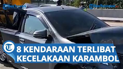 Tak Ada Korban Jiwa Sebanyak 8 Kendaraan Terlibat Dalam Kecelakaan