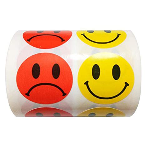 Buy Wootile Yellow Smile Face Happy Stickers And Red Sad Frowny Face