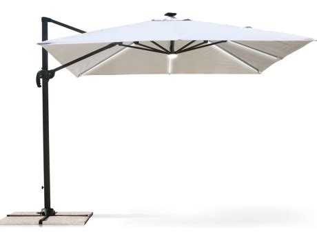 Guarda Sol Quadrado Para Jardim Elios Parasols Luz Led E Painel