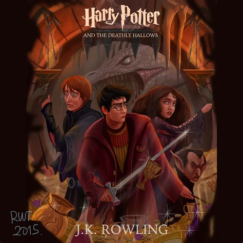 Harry Potter and Deathly Hallows Book Cover - RaymondWaskitaIllustration