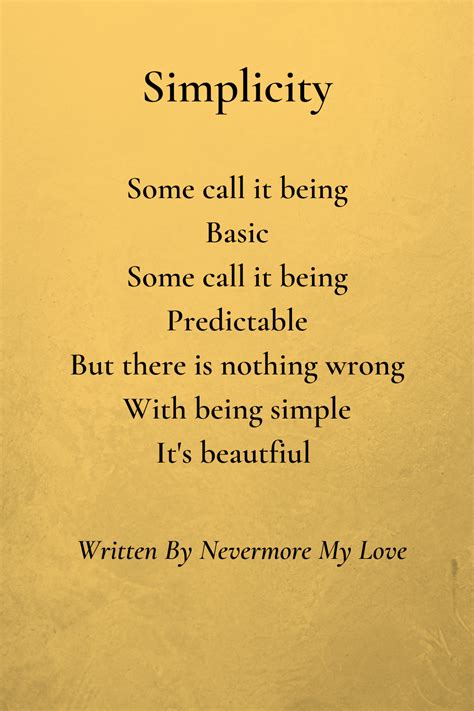 Simplicity Poem Short Poems Poems My Love