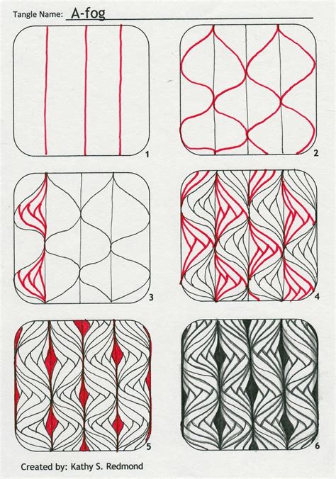 Free Zentangle Patterns For Beginners Web Drawing String Lines. - Printable Templates Free