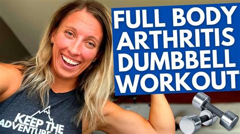 Full Body Arthritis Dumbbell Exercises! | 45 minute circuit workout ...