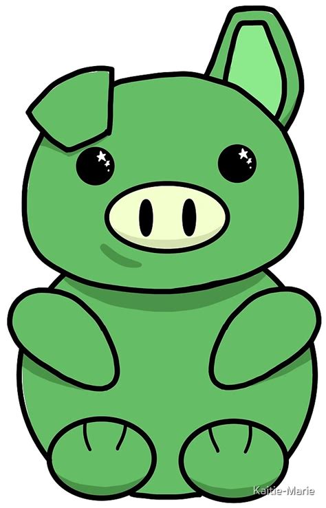 "Little Green Pig" by Kaitie-Marie | Redbubble