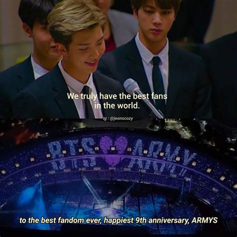 Th Anniversary Best Fan Bts Quotes Fandoms Good Things Quick