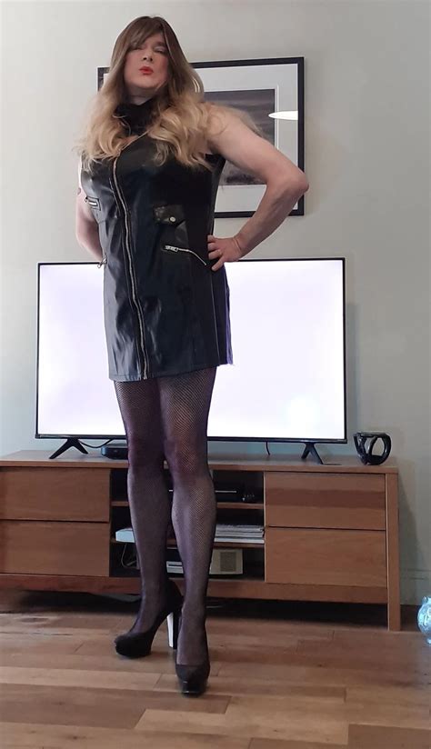 Crossdressed In Black Leather Dress Nude Pics XHamster