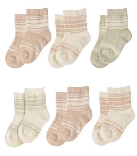 Organic Cotton Baby Socks 6 Pack - Niteo Collection