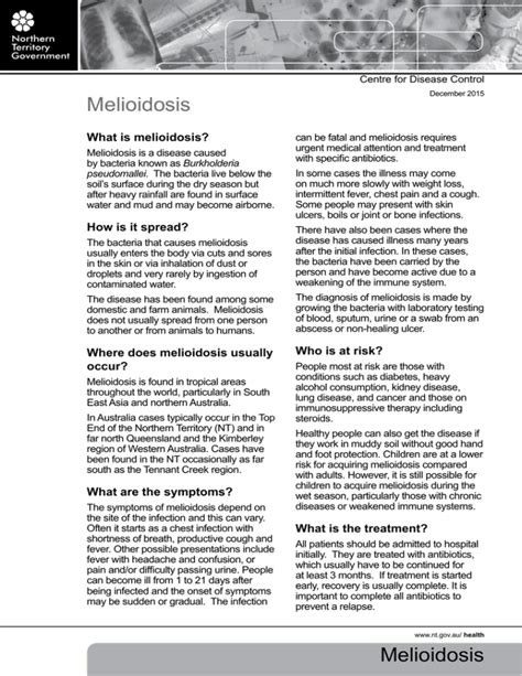 Melioidosis Melioidosis