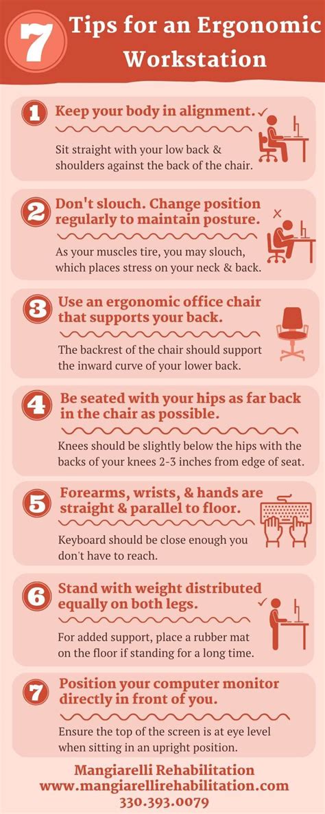 Office Ergonomics: Tips for Maintaining Good Posture-Mangiarelli ...