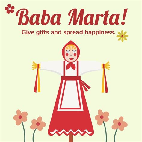 Baba Marta Whatsapp Post In Illustrator Psd Svg Eps Png