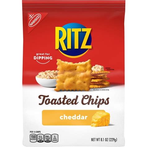 Nabisco Ritz Toasted Chips CHEDDAR FLAVOR 229g Shopee Philippines