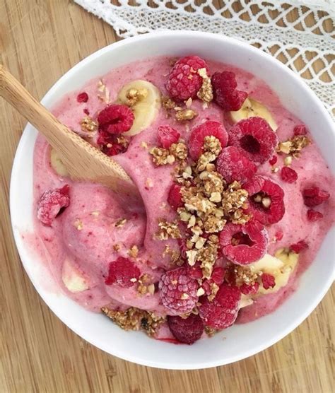 Pink Acai Bowl Yummy Food Healthy Snacks Healty Food