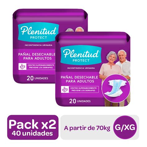 Pack Pañales de Adulto Plenitud Protect Talla G XG BOTIFARMA