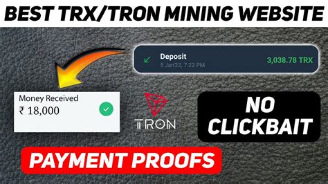 Best Tron Cloud Mining Website Earn Mine Free Trx Trx Mining Site