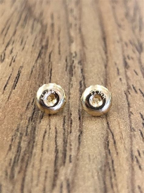 Solid K Gold Replacement Back For Screw Back Stud Earrings Etsy