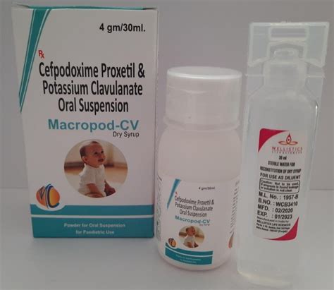 Cefpodoxime Proxetil And Potassium Clavulanate Oral Suspension Prescription Treatment