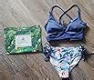 Cupshe Women S Bikini Swimsuit Lace Up Floral Printed Two Piece Bathing Suit Xs Amazon Ca