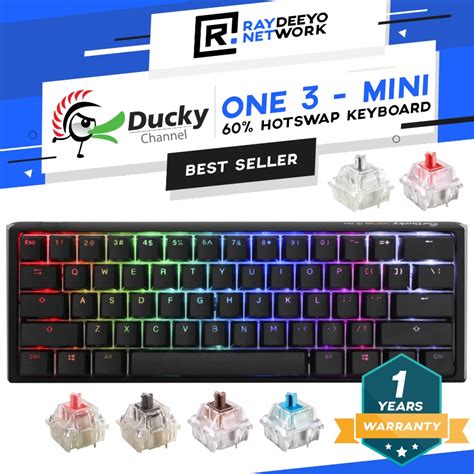 Ducky One Mini Rgb Mechanical Keyboard Layout Hot Swappable Type C Shopee Malaysia