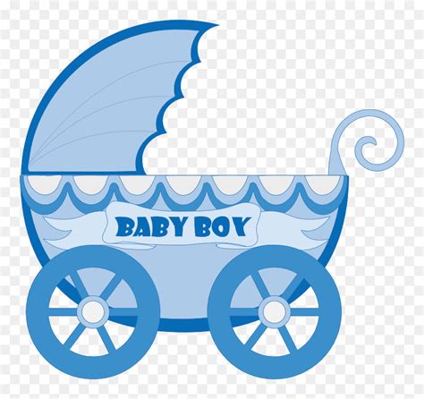 Transparent Blue Baby Carriage Clipart Baby Boy Stroller Clip Art HD