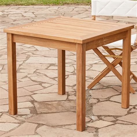 Traditional Dining Table Chelsea Unopiù Teak Teak Base Square