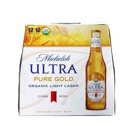 Michelob Ultra Pure Gold Organic Light Lager 12x12oz Bot Nationwide