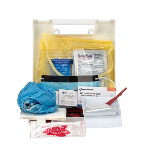 25 Piece Bloodborne Pathogen Kit 217 O Made By First Aid Only Cpr