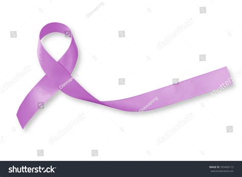 Lavender Ribbon Cancer Awareness All Kinds Stock Photo 355456115 ...