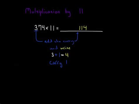 Number Sense Multiplication By 11 Youtube