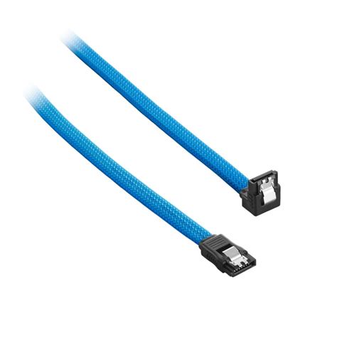 Cablemod Modmesh Right Angle Sata Cm Azul Claro Cable Sata