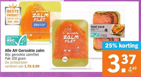 Alle Ah Gerookte Zalm Aanbieding Bij Albert Heijn