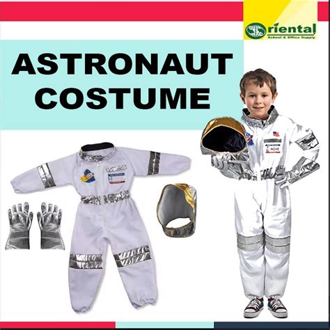 W Little Astronaut Costume Space Ship Suit Professional Career Costume w/ Helmet Community ...