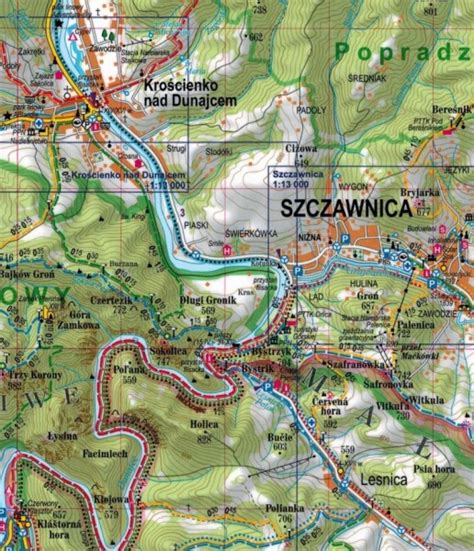 Gorce I Pieniny Sk Adana Mapa Turystyczna Expressmap