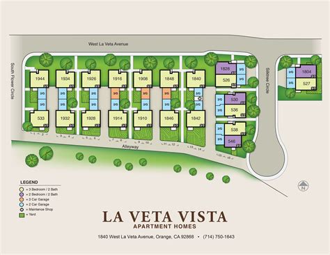 Park City Apartment Homes Site Map